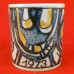 Royal Copenhagen Annual Mug 1973 SMALL 2.8" tall