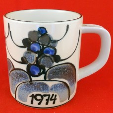 Royal Copenhagen Annual Mug 1974 Large 4.5" tall