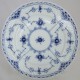 Royal Copenhagen Blue Fluted Half Lace Bread and Butter 6"