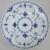 Royal Copenhagen Blue Fluted Half Lace Dinner Plate 10"