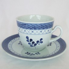 Royal Copenhagen Tranquebar Blue Breakfast Cup & Saucer #991