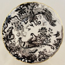 Royal Crown Derby Black Aves Bread and Butter Plate 6.25 in