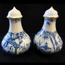 Royal Crown Derby Blue Mikado Salt & Pepper 3.75" tall