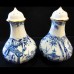 Royal Crown Derby Blue Mikado Salt & Pepper 3.75" tall