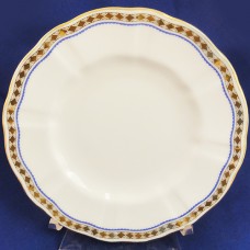 Royal Crown Derby Carlton Blue Bread & Butter 6.4" L