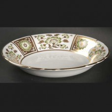 Royal Crown Derby Green Panel Soup Cereal