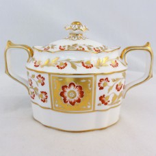 Royal Crown Derby Red Derby Panel Covered Sugar