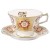 Royal Crown Derby Red Derby Panel Cup & Saucer