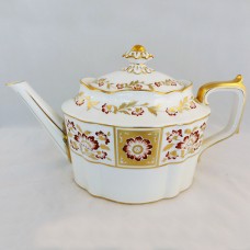Royal Crown Derby Red Derby Panel Tea Pot 