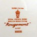 Royal Crown Derby Rougemont Dinner Plate 10.5"  XXXVI