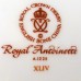 Royal Crown Derby Royal Antoinette Rim Soup 8.6`