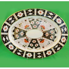 Royal Crown Derby Traditional Imari 2451 Platter 16.25"