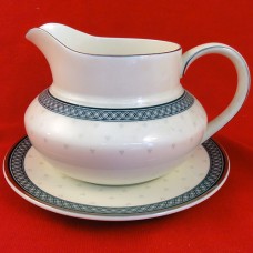Royal Doulton Burlington Gravy Boat & Stand 6.75" long