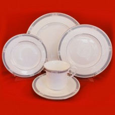 Royal Doulton Charade 5 Piece Place Setting Platinum  