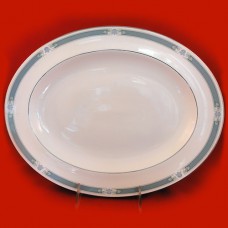 Royal Doulton Charade Platter 13.5" Platinum Band