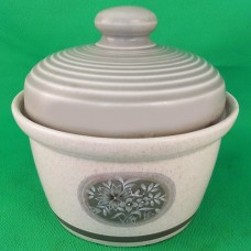 Royal Doulton Earth Flower Covered Casserole 5.2" tall