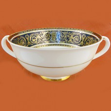 Royal Doulton IMPERIAL BLUE Cream Soup Cup 4.6" NEW