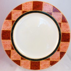 Royal Doulton Japora Red Check Salad Plate 9" 