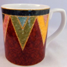 Royal Doulton Japora Red Triangle Mug 3.7" tall