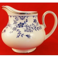 Royal Doulton Sapphire Blossom Creamer 4" tall