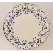 Royal Doulton Sapphire Blossom Dinner 10.75" Platinum Band