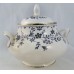 Royal Doulton Sapphire Blossom Gravy Boat & Stand