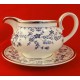 Royal Doulton Sapphire Blossom Gravy Boat & Stand
