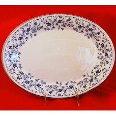 Royal Doulton Sapphire Blossom Platter 13.5" long