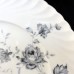 ROYAL TETTAU dinnerware Black & Grey Flowers Dinner Plate ROYAL TETTAU dinnerware Black & Grey Flowers Dinner Plate