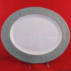 Royal Worcester Balmoral Green Platter 16" long