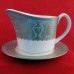 Royal Worcester Balmoral Green Sauce Jug with Bread and Butter