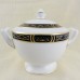 Royal Worcester Mountbatten Black Covered Sugar Bowl