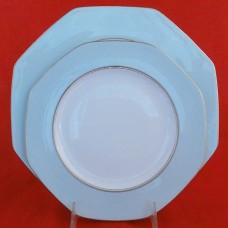 Royal Worcester Origami Luncheon Plate Light Blue