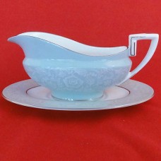 Royal Worcester Serenade Gravy Boat & Stand