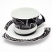 SGRAFFITO B & W by Dorothy Hafner Rosenthal Cup & Saucer