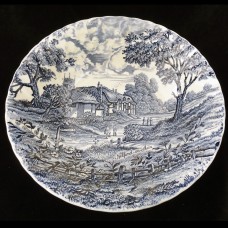 SHAKESPEARE'S COUNTRY Blue by Ridgway Round Open Vegetable