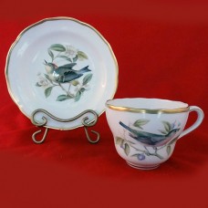 Spode Audubon Birds Bunting Cup &  Kinglet Saucer