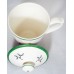 Spode Christmas Tree Covered Mug & Saucer Set 5.25" tall