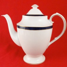 Spode Consul Cobalt Coffee Pot 8.5 inches tall