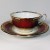 Spode Lancaster Crimson Cup & Saucer 