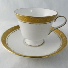 Spode Mandarin Gold Cup & Saucer 3" tall