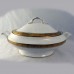 Spode Mandarin Gold Gravy Boat & Stand 8.5" long
