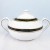 ODYSSEY BLACK by Spode Covered Sugar Bowl 3.25" tall