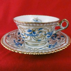 Spode Regency Blue & Gold Y6170 Cup & Saucer