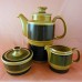 Stavangerflint Bilde/Amber Coffee Pot 8 inches tall