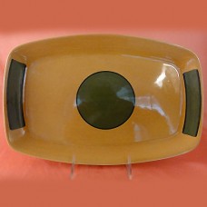 Stavangerflint Bilde/Amber Platter 13.75"