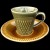 Stavangerflint Flamingo Brunette-Green Cup & Saucer