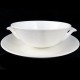 Villeroy & Boch FIORI WEISS Cream Soup & Stand NEW