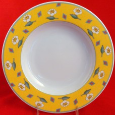 Villeroy & Boch SWITCH 1 AVA YELLOW Rim Soup 9" NEW