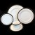 WARWICK BLACK by Royal Grafton 5 Piece Place Setting